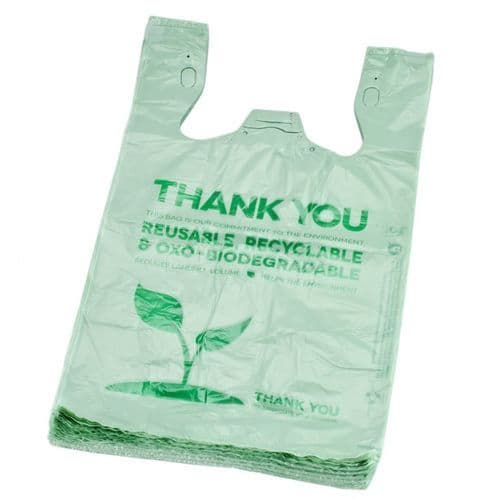 Biodegradable T_shirt Thank You Plastic Bag